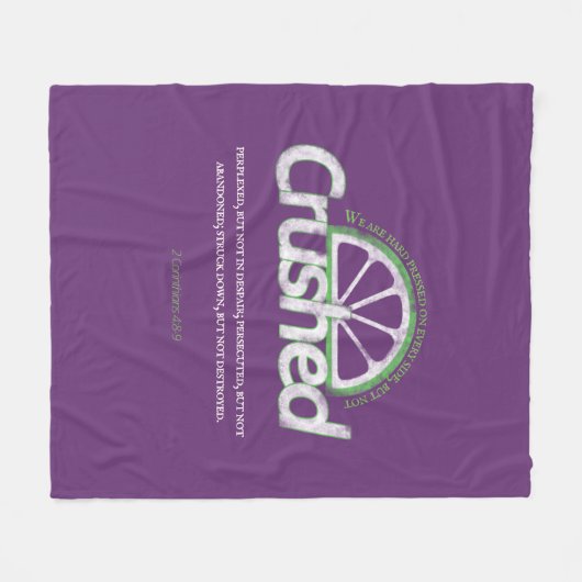 Lila zerkleinertes Fleece Blanket (Vorderseite (Horizontal))
