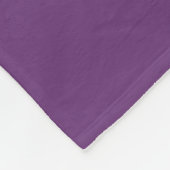 Lila zerkleinertes Fleece Blanket (Ecke)