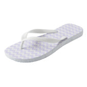 Lila Zickzack Badesandalen (Schrägansicht)