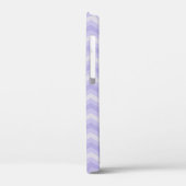 Lila Zickzack gemusterter individuelle Name Case-Mate iPhone Hülle (Rückseite / Links)