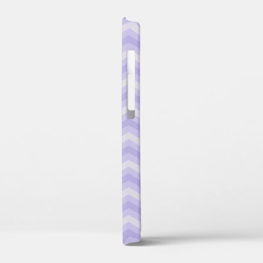 Lila Zickzack gemusterter individuelle Name Case-Mate iPhone Hülle (Rückseite / Links)