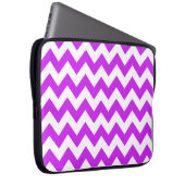 Lila Zickzack Laptopschutzhülle (Vorne Rechts)