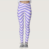 Lila Zickzack Leggings (Vorderseite)