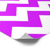 Lila Zickzack Poster (Ecke)