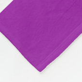 Lila Zickzack Tänzer personalisiert Fleecedecke (Ecke)
