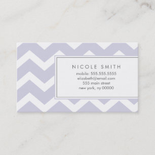 Lila Zickzack-Zickzack Muster-nennende Karten