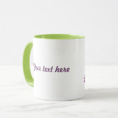 Lila Ziege Tasse (Vorderseite Links)