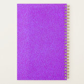 Lila Ziegenledertypografie Planer (Rückseite)