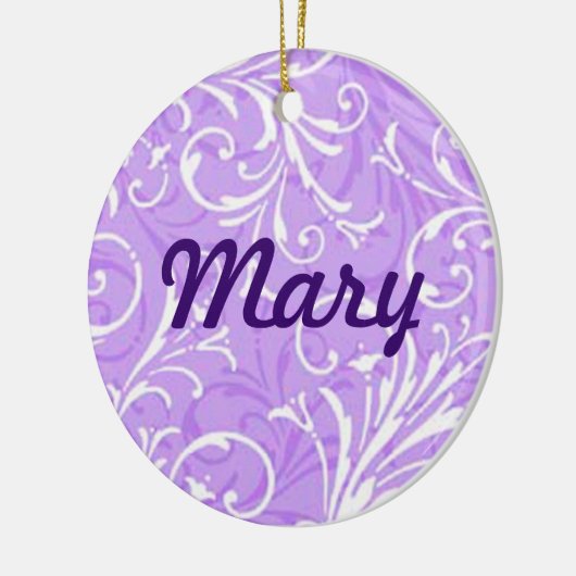 Lila Ziername Keramikornament (Links)