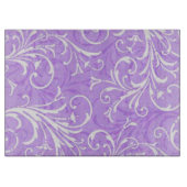 Lila Zierschneide Schneidebrett (Vorderseite)