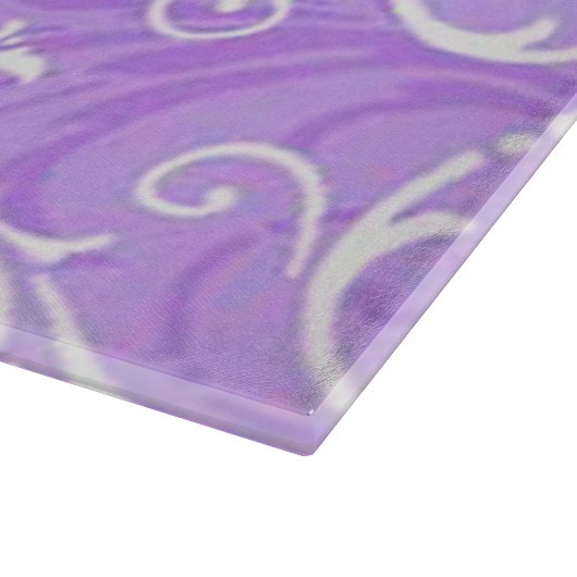 Lila Zierschneide Schneidebrett (Ecke)