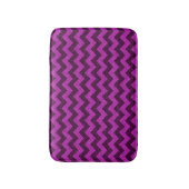 Lila Zig Zag Glitzer Badematte (Vorderseite Vertikal)