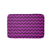 Lila Zig Zag Glitzer Badematte (Vorderseite)
