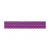 Lila Zig Zag Glitzer Einladungsbanderole (Flach)