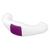 Lila Zig Zag Glitzer Keramik Schubladengriff (Schrägansicht)