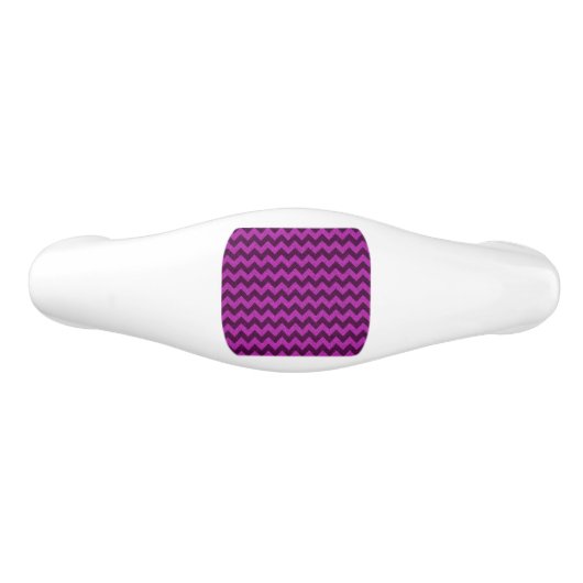 Lila Zig Zag Glitzer Keramik Schubladengriff (Vorderseite)