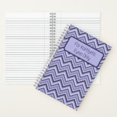 Lila Zig Zags "My Eyes Only" Journal Notizblock (Innen)