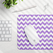 Lila Zigzag, Lila Zickzack, geometrisches Muster Mousepad