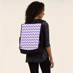 Lila Zigzag, Lila Zickzack, geometrisches Muster Rucksack