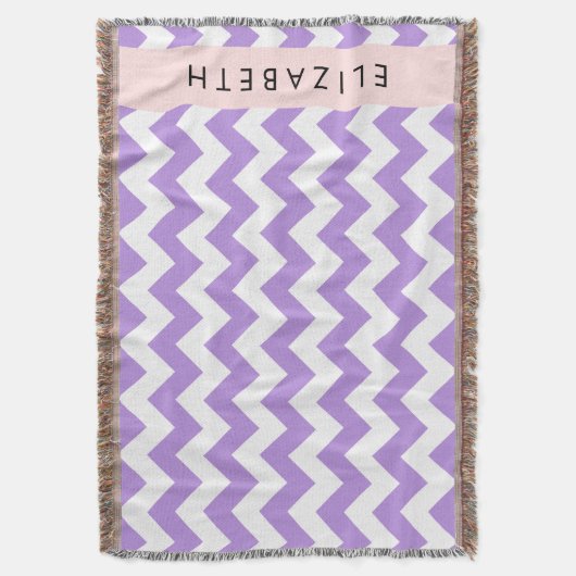Lila Zigzag, Lila Zickzack, Ihr Name Decke (Vorderseite Vertikal)