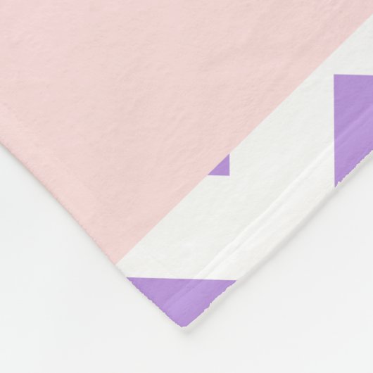 Lila Zigzag, Lila Zickzack, Ihr Name Fleecedecke (Ecke)