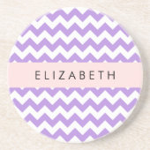 Lila Zigzag, Lila Zickzack, Ihr Name Getränkeuntersetzer (Vorne)