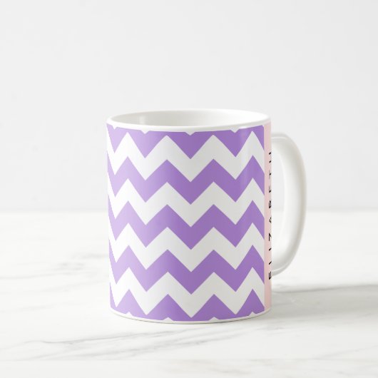 Lila Zigzag, Lila Zickzack, Ihr Name Kaffeetasse (VorderseiteRechts)