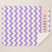 Lila Zigzag, Lila Zickzack, Ihr Name Sherpadecke (Vorderseite (Horizontal))