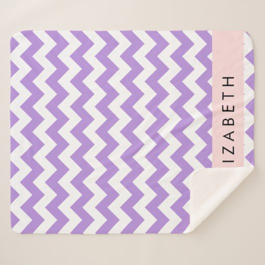 Lila Zigzag, Lila Zickzack, Ihr Name Sherpadecke (Vorderseite (Horizontal))