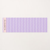 Lila Zigzag, Lila Zickzack, Ihr Name Yogamatte (Rückseite (Horizontal))