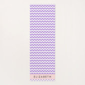 Lila Zigzag, Lila Zickzack, Ihr Name Yogamatte (Rückseite)