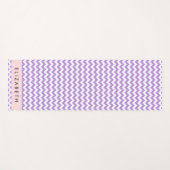 Lila Zigzag, Lila Zickzack, Ihr Name Yogamatte (Vorderseite (Horizontal))