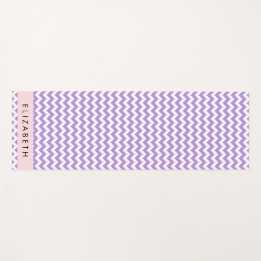Lila Zigzag, Lila Zickzack, Ihr Name Yogamatte (Vorderseite (Horizontal))