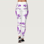 Lila Zing ging mir am Herzen Leggings (Rückseite)