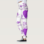 Lila Zing ging mir am Herzen Leggings (Links)