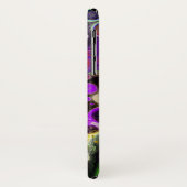 Lila, Zitronengrün, schwarze Fluid Art Case-Mate iPhone Hülle (Hinten/Links)