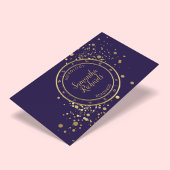 Lila Zodiac Astrologie-Goldstars Visitenkarte