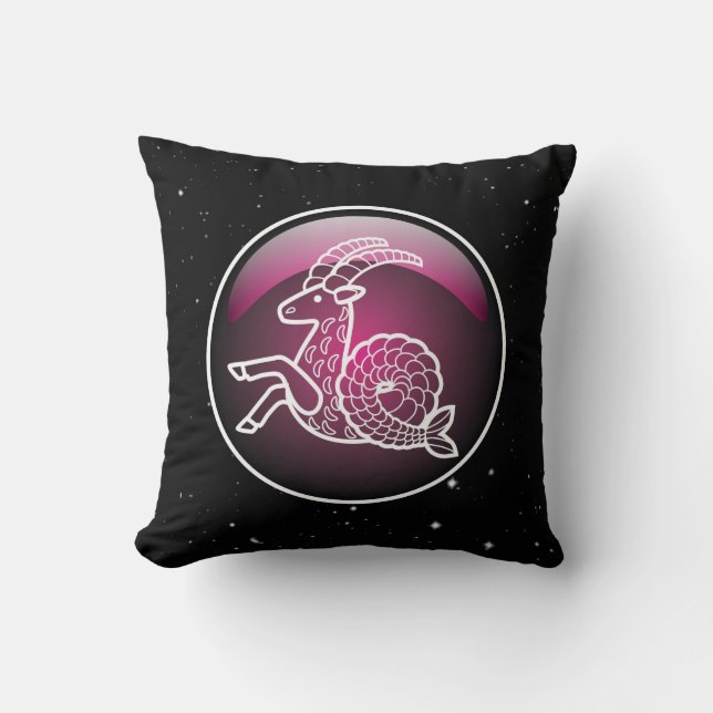 Lila Zodiac-Hartkorn Kissen (Vorderseite)