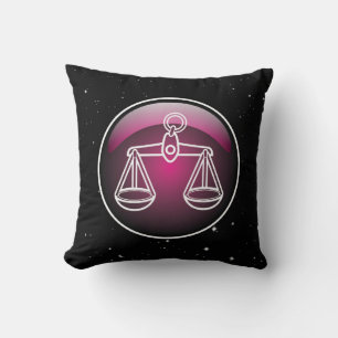 Lila Zodiac Libra Kissen