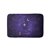 Lila Zodiakarzinom | Kosmisches Astrologie Horosko Badematte (Vorderseite)