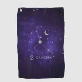 Lila Zodiakarzinom | Kosmisches Astrologie Horosko Golfhandtuch
