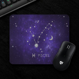 Lila Zodiakiefieber | Kosmisches Astrologie Horosk Mousepad