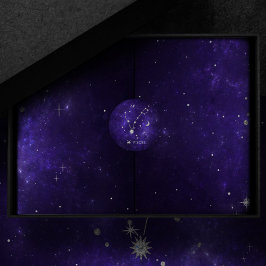 Lila Zodiakiefieber | Kosmisches Astrologie Horosk Runder Aufkleber