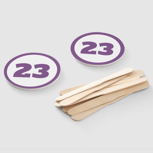 lila Zollnummer Fächer (Non-assembled)