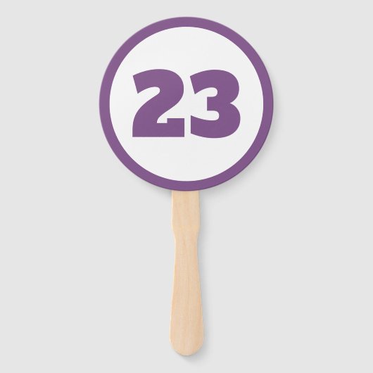 lila Zollnummer Fächer (Vorderseite)