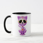 Lila Zombie-Zuckerkätzchen Tasse (Links)