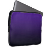 Lila zu Black Gradient Electronics Bag Laptopschutzhülle (Vorne Rechts)