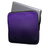 Lila zu Black Gradient Electronics Bag Laptopschutzhülle (Vorderseite Links)