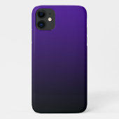 Lila zu Black Gradient iPhone Case (Rückseite)