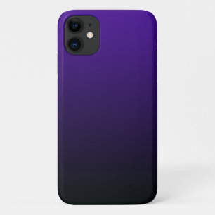 Lila zu Black Gradient iPhone Case
